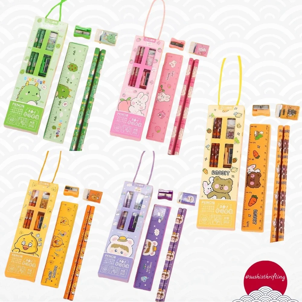 (5) 5 pc Kids Pencil Set